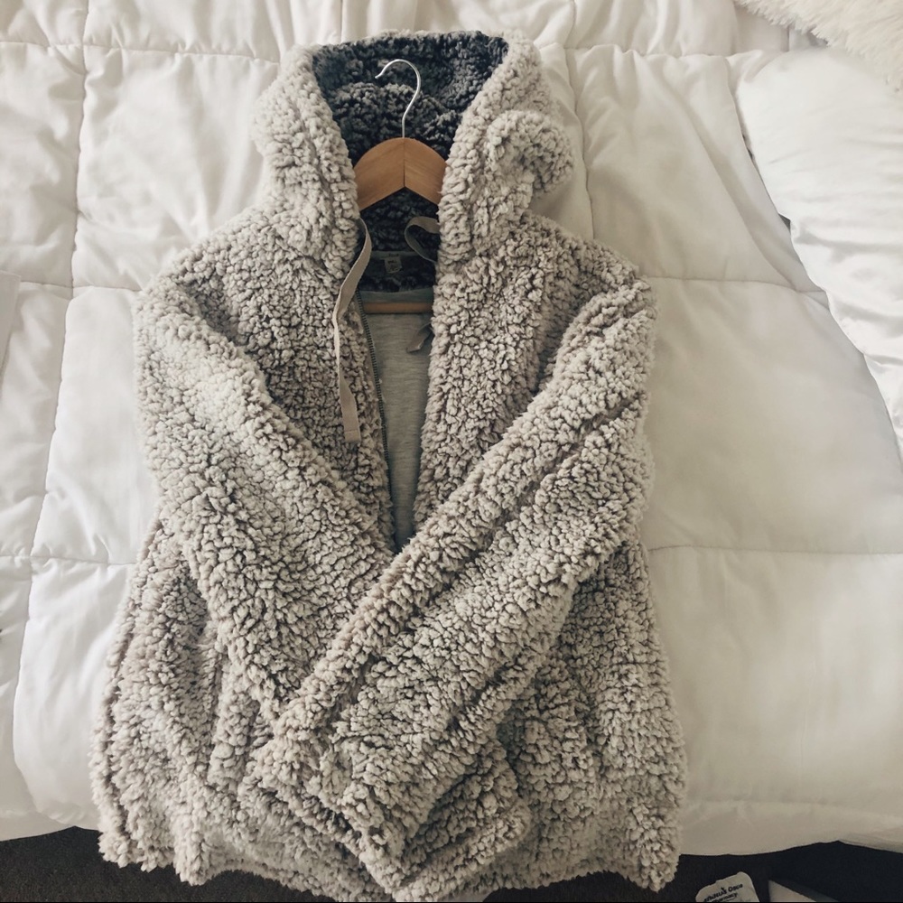 Fluffy Faux Fur Coat